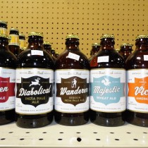 Bottles and Labels for a few North Peak Brewing Company Craft Beers