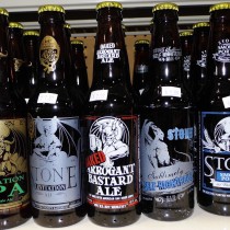 lineup of several great Stone beers