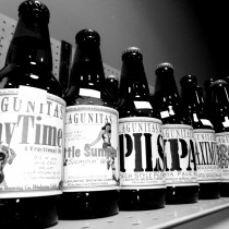 Bottles of Lagunitas premium Craft Beer