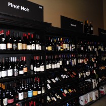 selection of Red Wines in the Wine Cellar