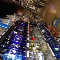 Shelves of various different Vodkas we sell