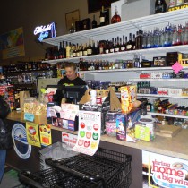 counter, liquor store register